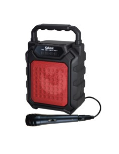 CASSA AUDIO DIFFUSORE AMPLIFICATO RICARICABILE + MICROFONO (HPS 44R) ROSSO