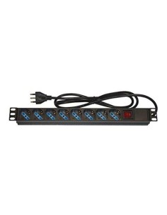MULTIPRESA DA RACK 19" 8 PRESE UNI CON SPINA ITA 16A (LK10051)