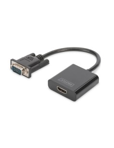 CONVERTITORE DA VGA A HDMI + AUDIO (3,5 MM) FULL HD (1080P) 15 CM