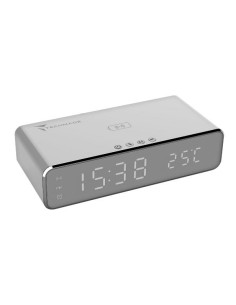 SVEGLIA DIGITALE TM-W258 CON FUNZIONE DI RICARICA WIRELESS - SILVER