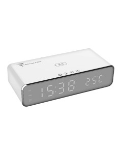 SVEGLIA DIGITALE TM-W258-WH CON FUNZIONE DI RICARICA WIRELESS - BIANCO