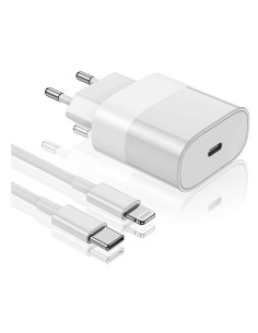 ADATTATORE CARICATORE IPHONE CAVO DA USB-C A LIGHTNING - 20W