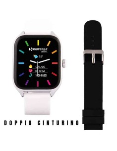 SMARTWATCH SWT-STC011 + CINTURINO WINNER SILICONE NERO O BIANCO
