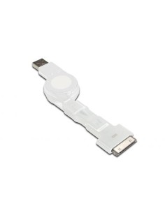 CAVO DOCK 3 IN 1 RETRAIBILE USB 2.0 + CONNETTORI 30PIN MICRO USB E MINI USB