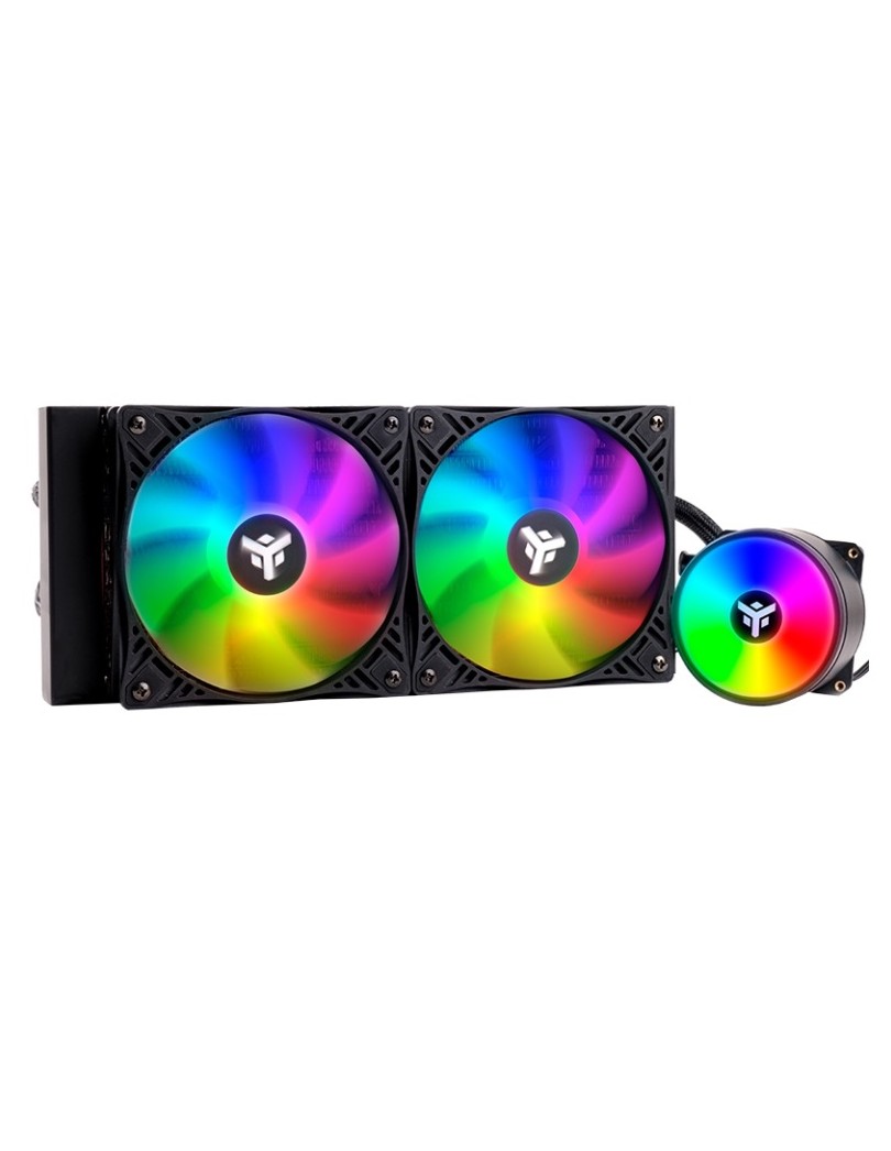 VENTOLA DISSIPATORE A LIQUIDO EVOLIQ 240 RAINBOW - 240MM (ITLCEVOR240)