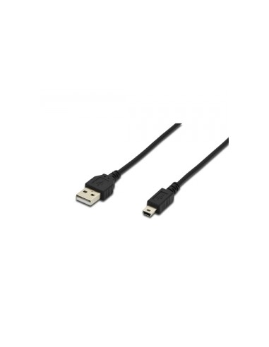 CAVO USB 2.0 A-MINI B M-M NERO (AK300130018S)