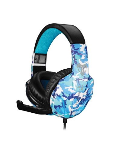 CUFFIE MICROFONO CAMOUFLAGE BLU (TM-FL1-CAMBLU) GAMING