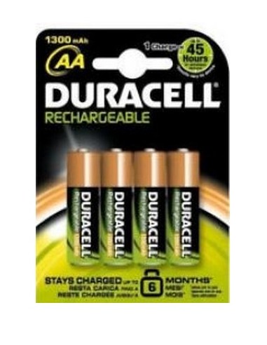 BATTERIE RICARICABILI STILO AA 1300MAH CONF. 4PZ