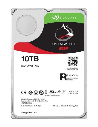 HARD DISK 10 TB IRONWOLF PRO SATA 3 3.5" NAS (ST10000NE0008)