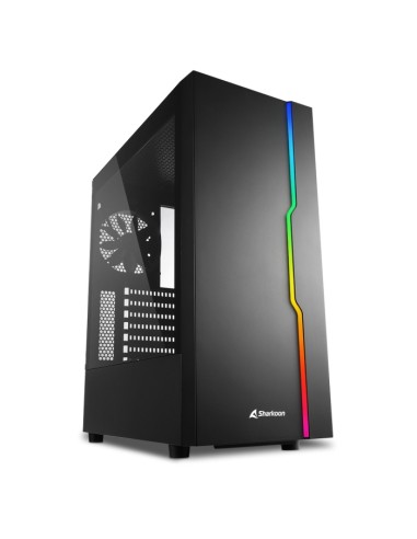 CASE GAMING RGB SLIDER BLACK ATX VETRO TEMPERATO - NERO - NO ALIMENTATORE