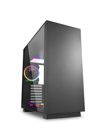 CASE GAMING PURE STEEL BLACK RGB ATX VETRO TEMPERATO - NERO - NO ALIMENTATORE