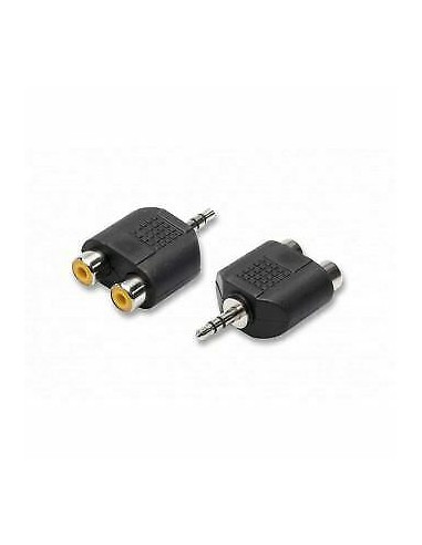 ADATTATORE PRESA AUDIO JACK 3.5 A 2 RCA (2/09)