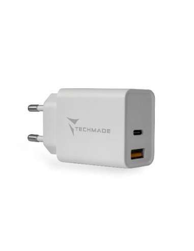 CARICATORE 1 TYPE-C + 1 USB 18W (TM-TC046AC)