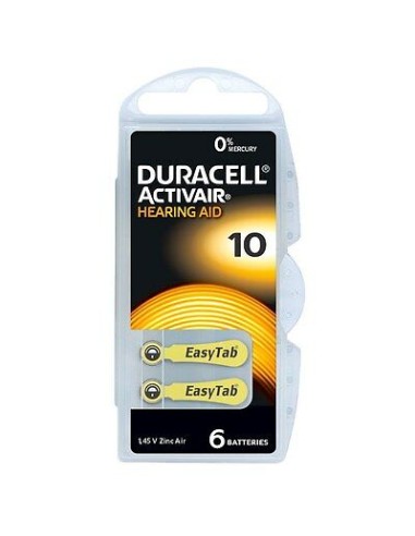 BATTERIE ACTIVAIR HEARING AID 10 PER APPARECCHI ACUSTICI (6 PEZZI)