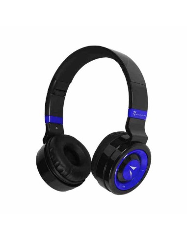 CUFFIA MICROFONO TM-046-BL WIRELESS BLU