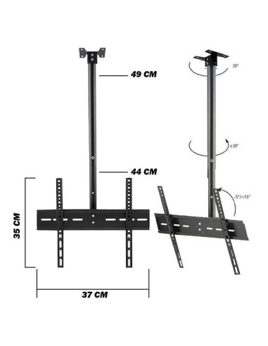 STAFFA SUPPORTO A SOFFITTO DA 20" A 55" (807A)