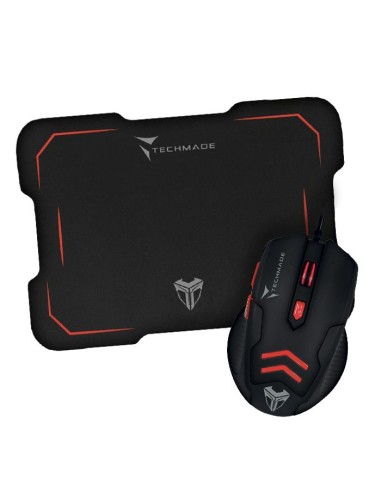 MOUSE + MOUSE PAD GAMING TM-M016-RED ROSSO