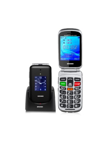 CELLULARE SUPERVOICE DUAL SIM NERO/SILVER