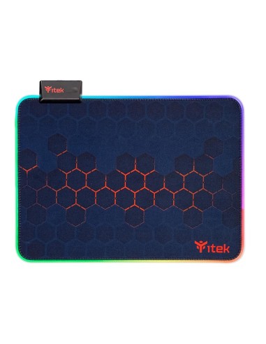 MOUSE PAD GAMING RGB E1 L - RGB 12 MODALITA' - NERO/ROSSO (ITMPE1RGBL)