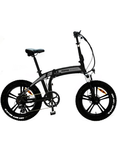 BICI ELETTRICA CON PEDALATA ASSISTITA FAT BIKE TOKIO - 250W - NERO/ARGENTO (MD-E20FF3-S)