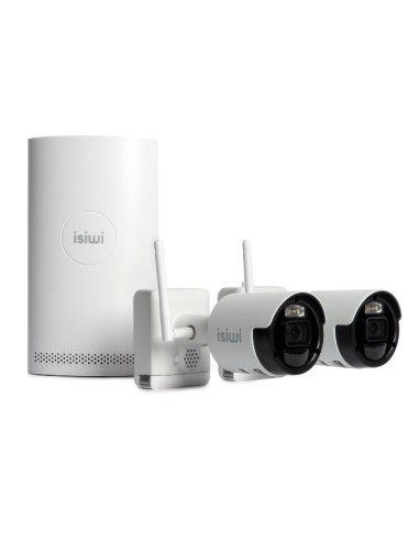 KIT SISTEMA DI SORVEGLIANZA NVR 8 CANALI + 2 TELECAMERE A BATTERIA - WIRELESS CONNECT AIR2 (ISW-K2N8BFBTA4MP-2 GEN1)