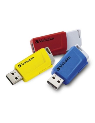 PEN DRIVE STORE'N'CLICK 16GB USB3.0 - 3 PEZZI ROSSO/BLU/GIALLO (49306)