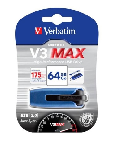 PEN DRIVE V3 MAX STORE'N'GO 64GB USB3.0 (49807) BLU