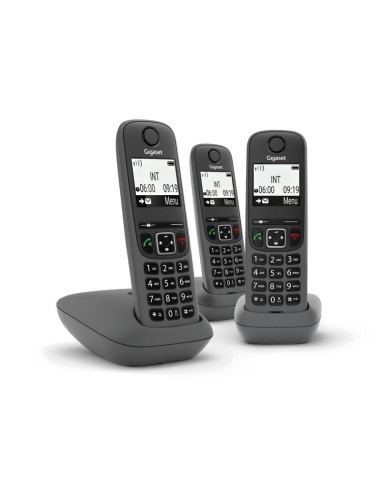 TELEFONO CORDLESS GIGASET AS490 TRIO NERO (L36852-H2810-K143)