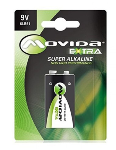 BATTERIE MONOUSO 9V EXTRA SUPER ALKALINA (6LR61)