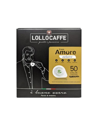 CIALDA MONODOSE DI CAFFE' LINEA AMORE - GUSTO ESCLUSIVO - 50PZ