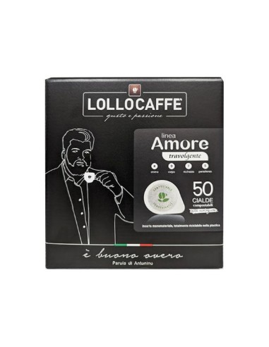 CIALDA MONODOSE DI CAFFE' LINEA AMORE - GUSTO TRAVOLGENTE - 50PZ