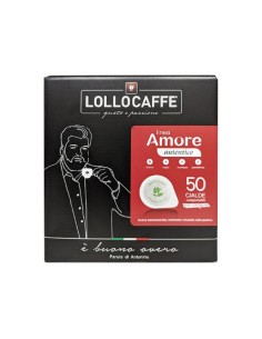 CIALDA MONODOSE DI CAFFE' LINEA AMORE - GUSTO AUTENTICO - 50PZ