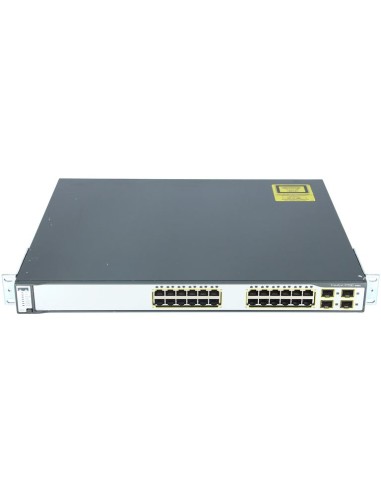 (RICONDIZIONATO) SWITCH RETE WS-C3750G-24TS-S1U CATALYST 3750 20 PORTE GBIT + 4 SFP STD MULTILAYER