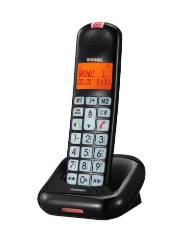 TELEFONO CORDLESS BRAVO MOON BLACK (BR-10279020) NERO