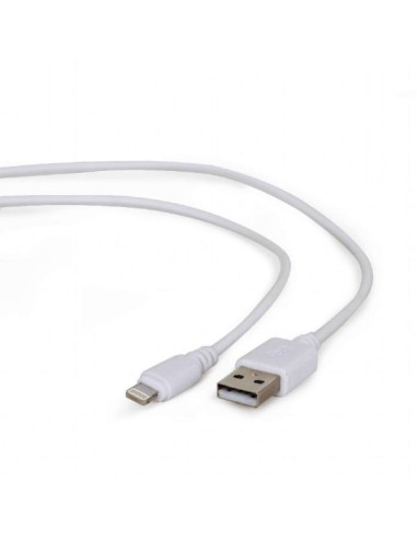 CAVO RICARICA GEMBIRD CC-USB2-AMLM-W-1M 8-PIN 1MT BIANCO