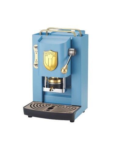 MACCHINA DA CAFFE' A CIALDE MINI DELUXE NAPOLI EDITION (AZZURRO + SCUDETTO ORO)