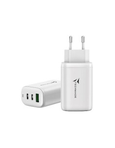 CARICABATTERIE USB-C/USB-A 65W FAST CHARGE (TM-P937-WH) BIANCO