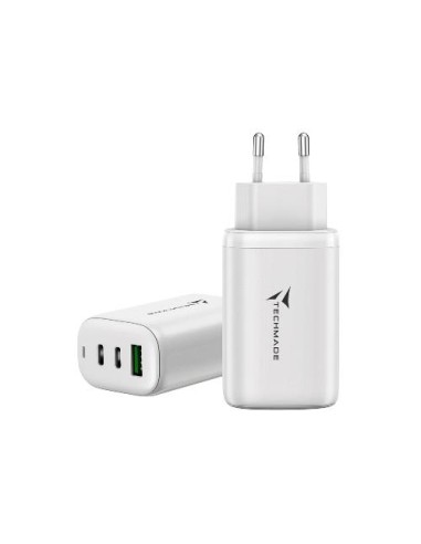 CARICABATTERIE USB-C/USB-A 65W FAST CHARGE (TM-P937-WH) BIANCO