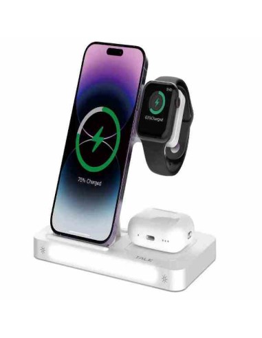 STAZIONE DI RICARICA WIRELESS 3IN1 PER SMARTPHONE/SMARTWATCH/AIRPODS 15W (DEEA405C857)