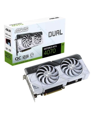 SCHEDA VIDEO GEFORCE RTX 4070 DUAL OC WHITE ED. 12GB (90YV0IZ4-M0NA00)