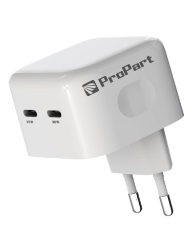 CARICABATTERIE DA PARETE 36W 2x USB TYPE-C (E685-36W)