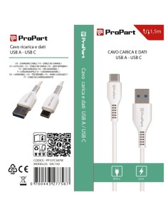 CAVO USB TIPO-A - USB TIPO-C PP15TC587W (EAC150) 1.5MT BIANCO