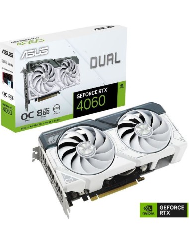 SCHEDA VIDEO GEFORCE RTX 4060 DUAL OC WHITE 8 GB (90YV0JC2-M0NA00)