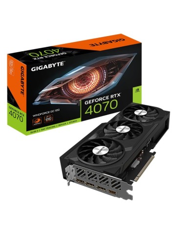 SCHEDA VIDEO GEFORCE RTX 4070 WINDFORCE OC 12GB (GV-N4070WF3OC-12GD)