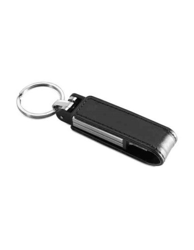 PEN DRIVE 8GB BULK SIMILPELLE NERA - IDEALE PER SERIGRAFIA - USB-A