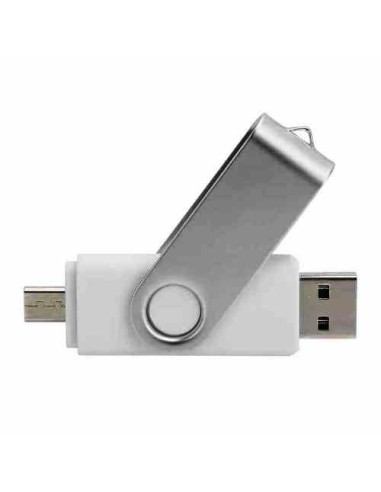 PEN DRIVE 8GB BIANCA BULK TYPE-A/TYPE-C - IDEALE PER SERIGRAFIA - USB-A/C