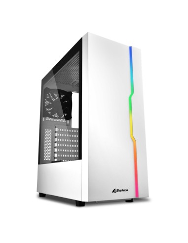 CASE GAMING RGB SLIDER WHITE ATX VETRO TEMPERATO - BIANCO - NO ALIMENTATORE