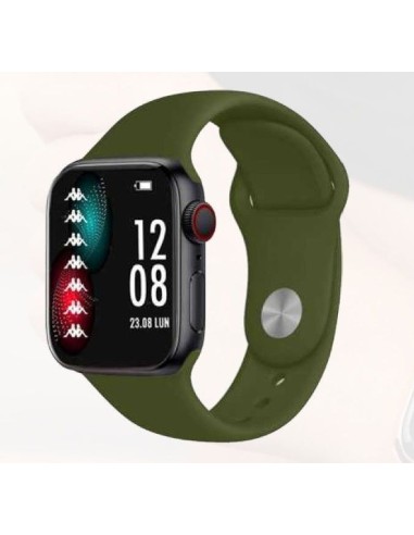 SMARTWATCH KW-P006 NERO CON CINTURINO VERDE MILITARE E NERO