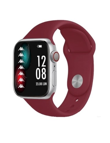 SMARTWATCH KW-P010 SILVER CON CINTURINO BORDEAUX E NERO