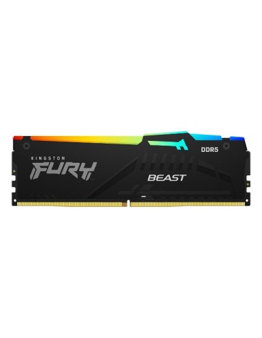 MEMORIA DDR5 16 GB FURY BEAST RGB PC5200 MHZ (1X16) (KF552C40BBA-16)